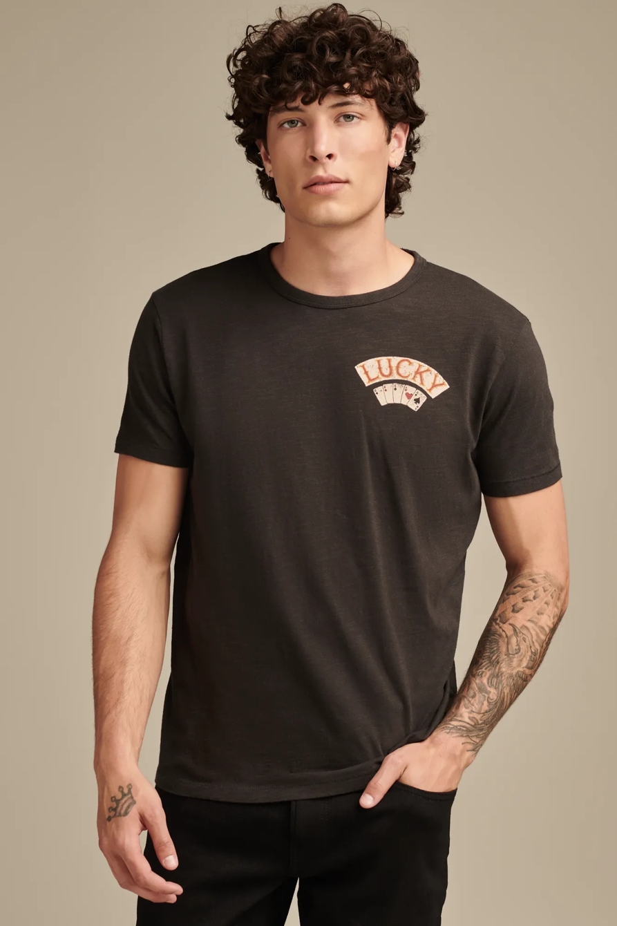 ACES OVER EIGHTS TEE — JET BLACK — image 1