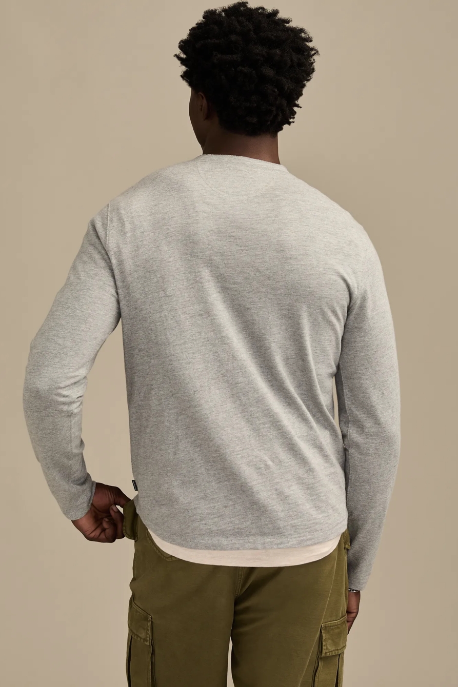 SLUB HEATHER HENLEY — HEATHER GREY — image 3