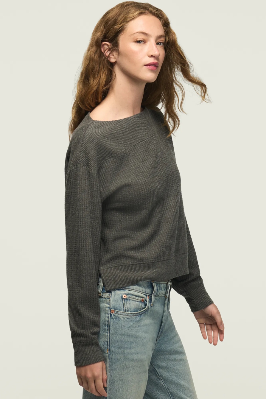 CLOUD BATEAU POPOVER — CHARCOAL HEATHER GREY — image 4