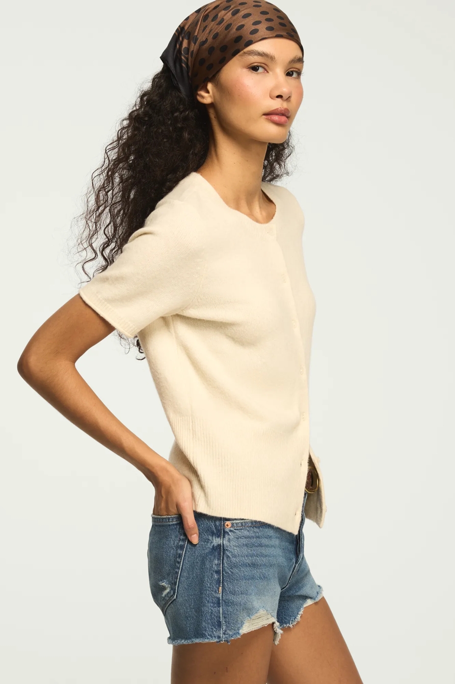 CARDIGAN CREW SWEATER TEE — WHITECAP GRAY — image 4