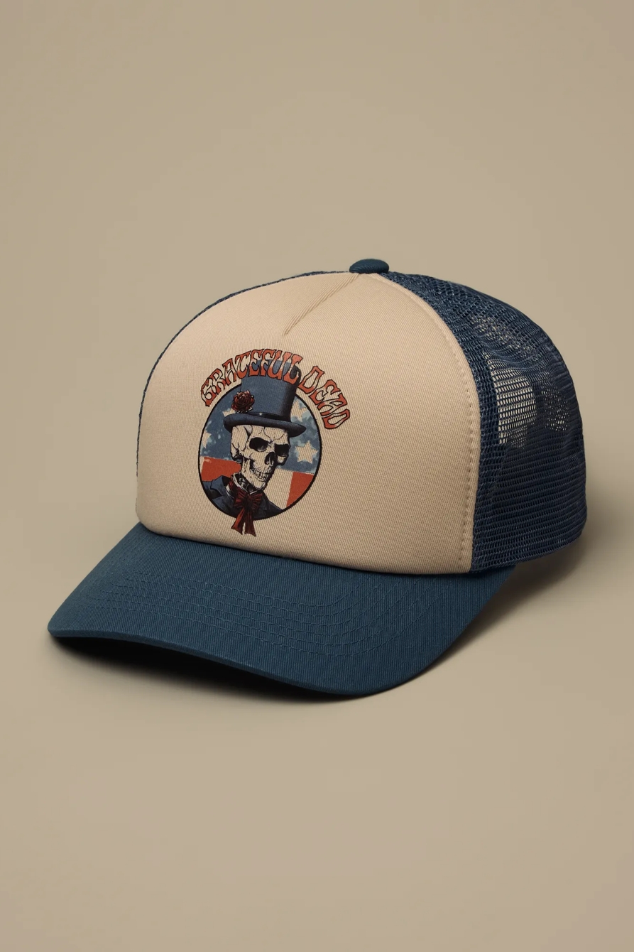 GRATEFUL DEAD SKULL TRUCKER HAT — MULTI — image 1