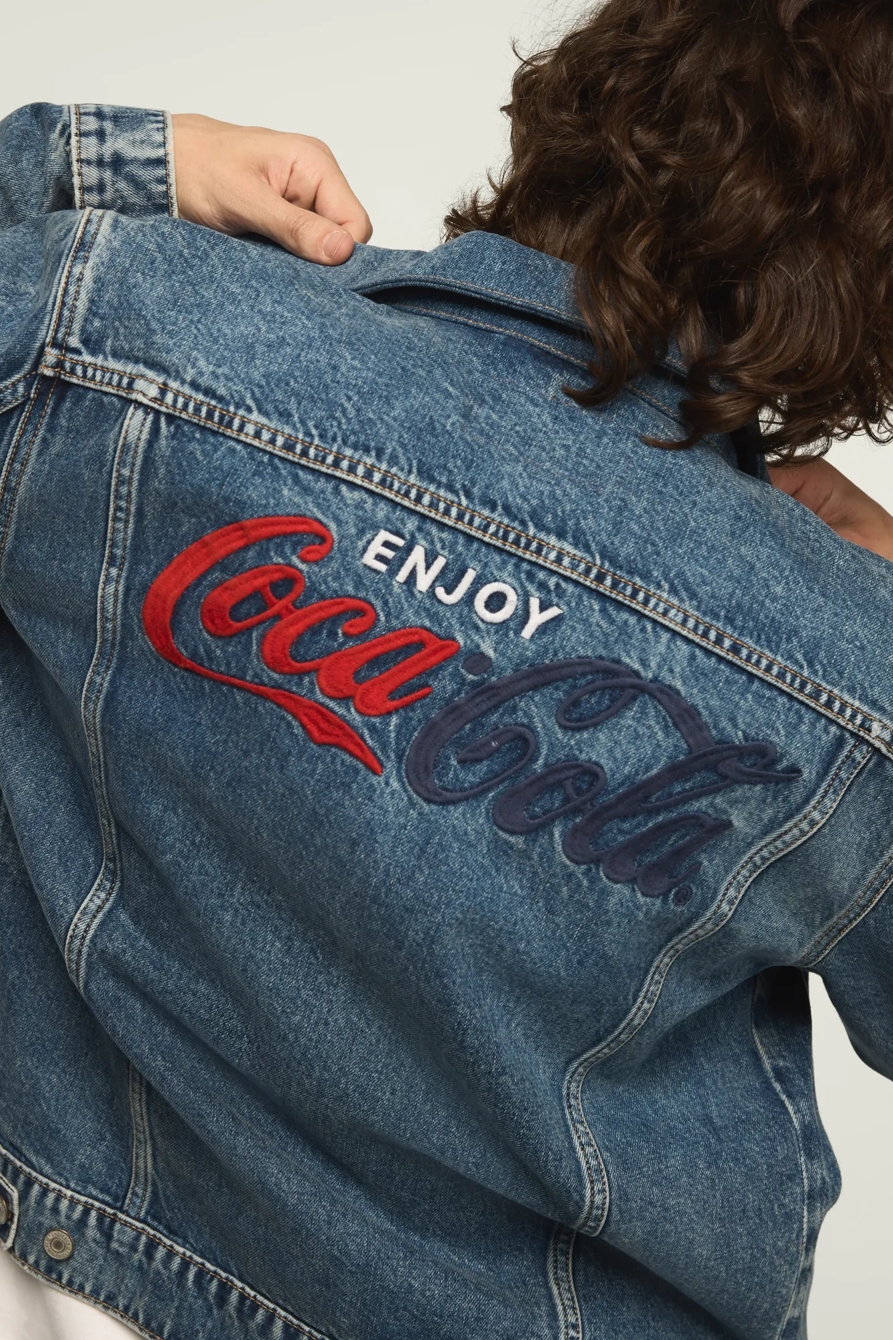 COCA COLA DENIM TRUCKER JACKET — FEEL THE POP — image 2