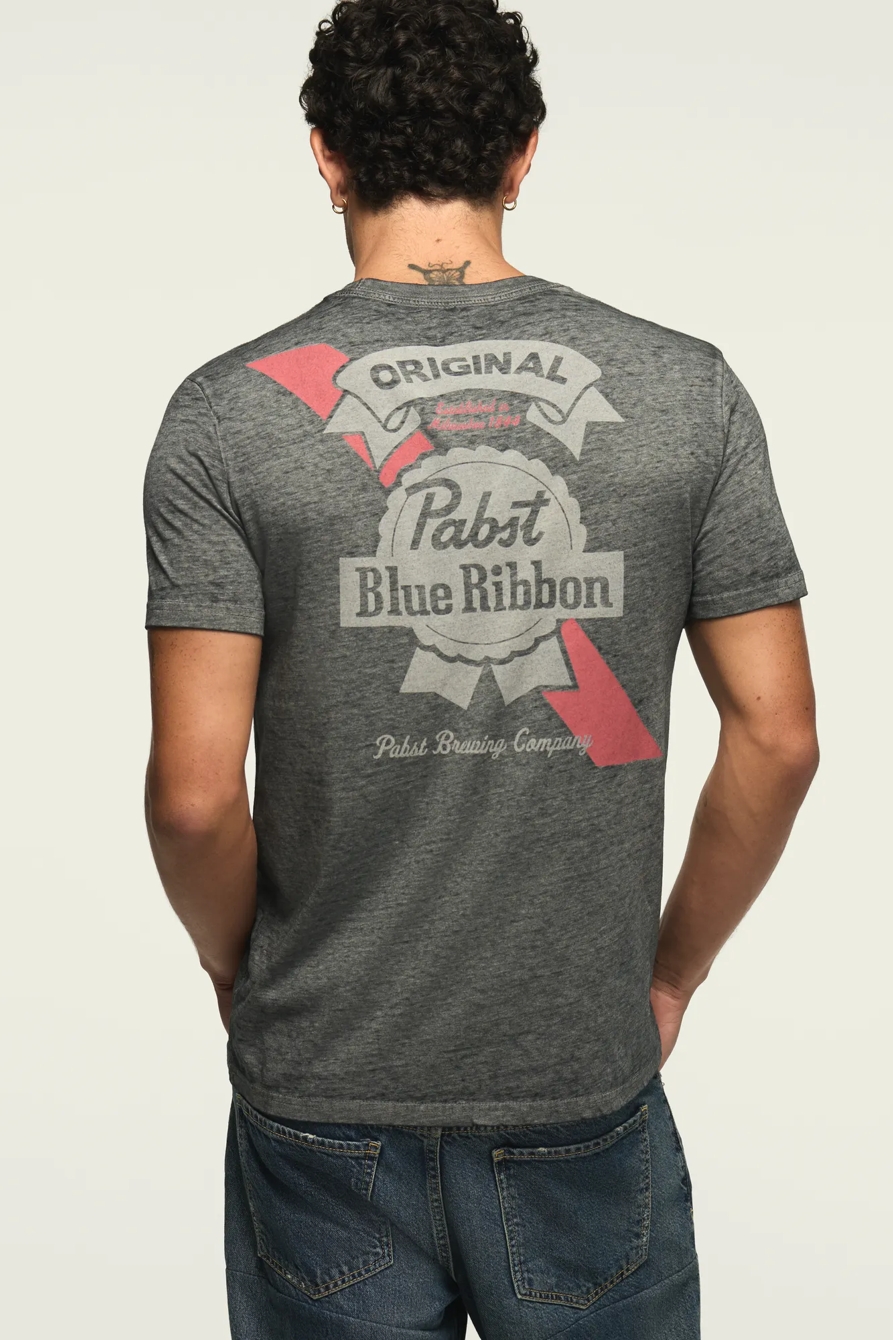 Pabst Burnout Tee — #001 BLACK — image 1