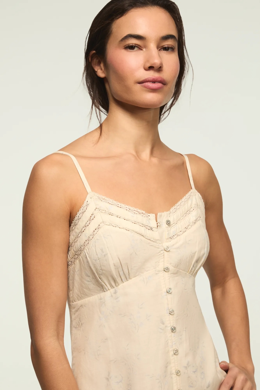 FESTIVAL LACE TRIMMED SLIP DRESS — CREAM MULTI — image 6