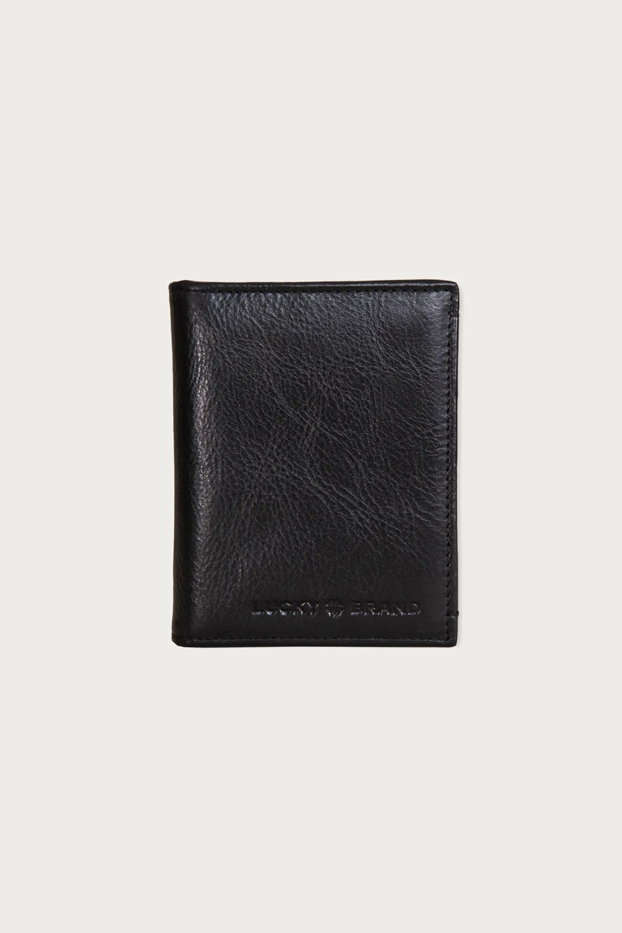 Smooth Leather L-Fold Wallet — BLACK — image 1