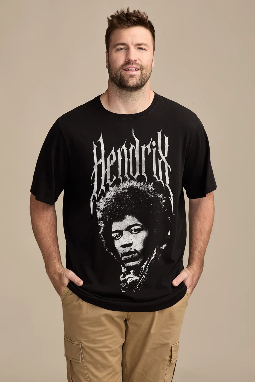 BIG & TALL METAL HENDRIX TEE — JET BLACK — image 1