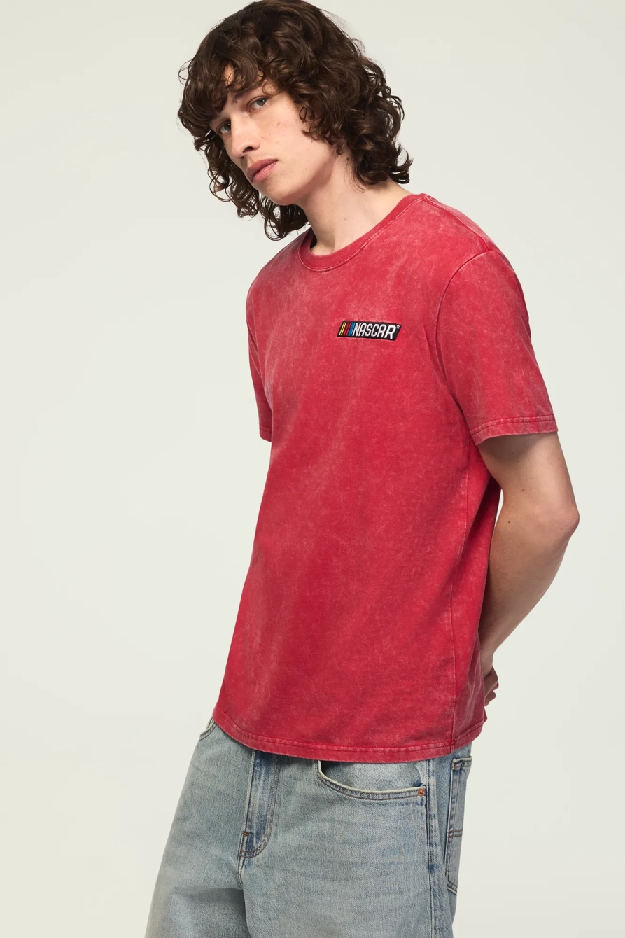 NASCAR STRIPES LOGO TEE — 636 RED — image 4