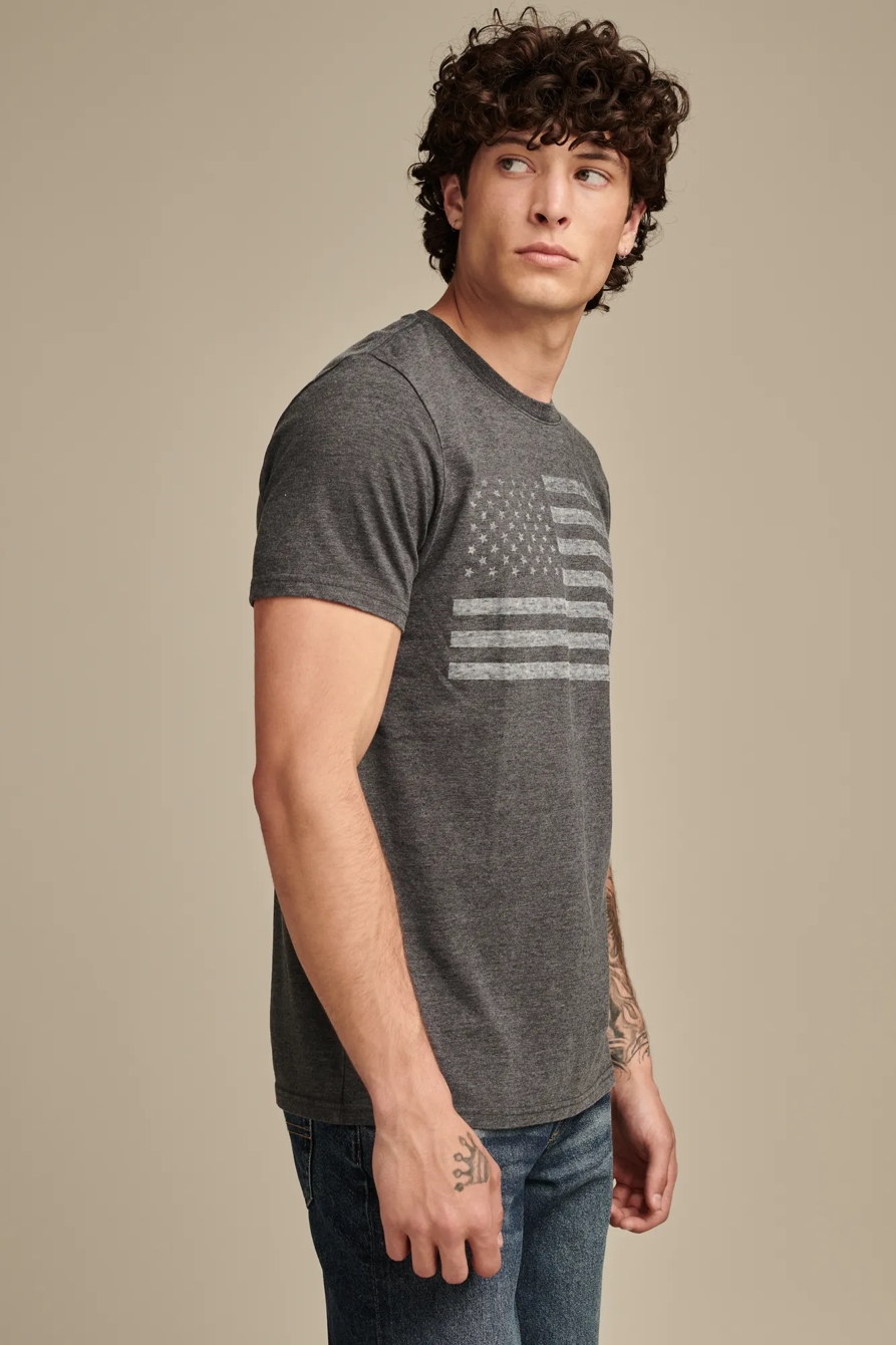 USA FLAG TEE — JET BLACK — image 3