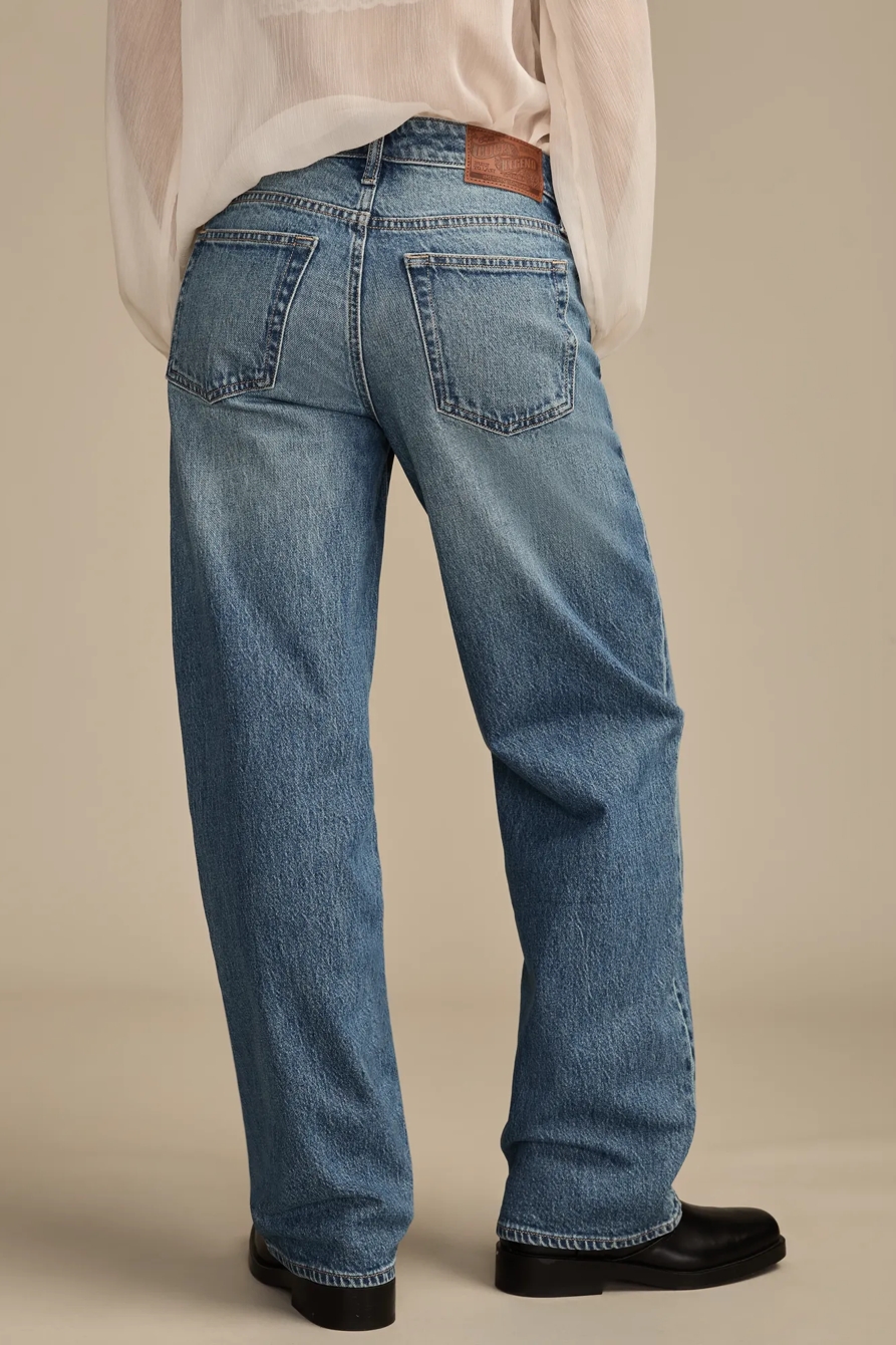 Lucky Legend Embellished Bow Baggy — BOW DOWN WASH — image 4