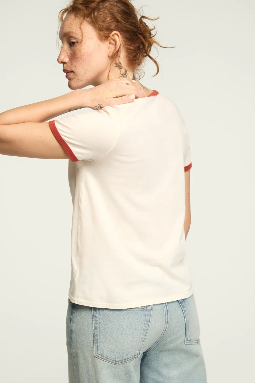 LUCKY BRAND HORSESHOE RINGER TEE — GARDENIA — image 3