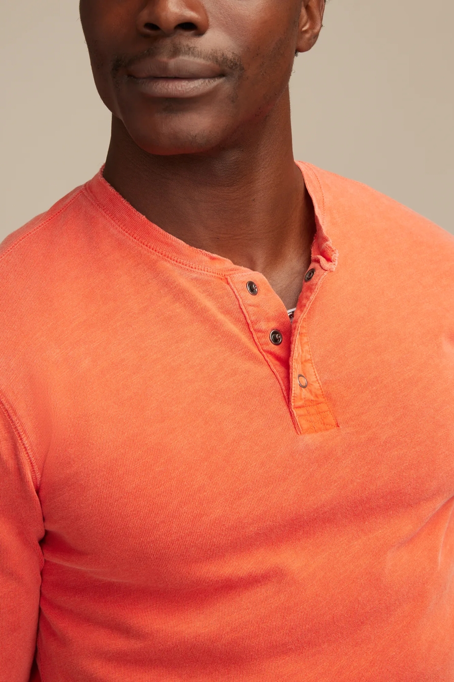 LONG SLEEVE WEEKEND SLUB HENLEY — Fiesta — image 5