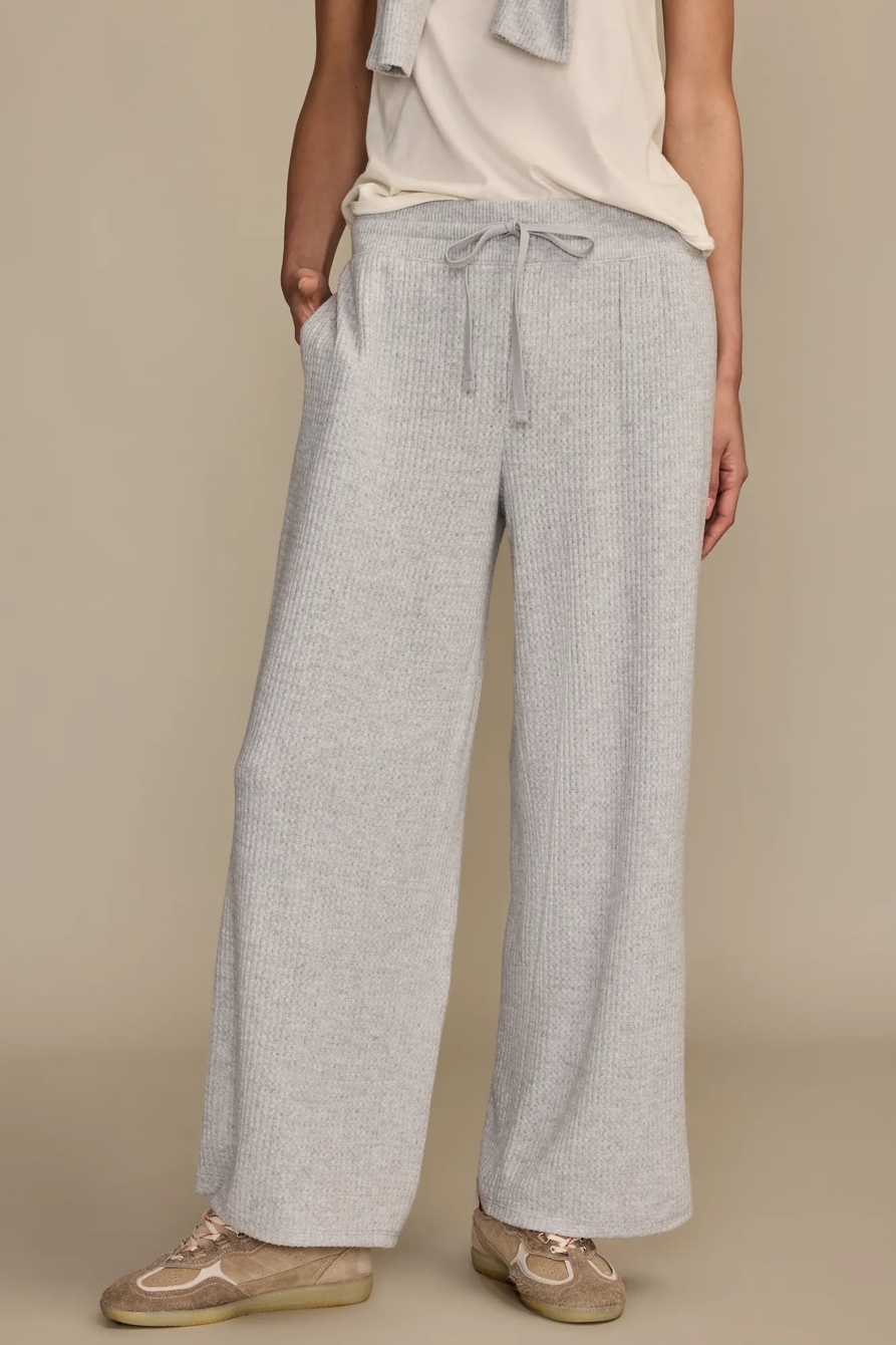 CLOUD WAFFLE PANT — LIGHT HEATHER GRAY — image 2
