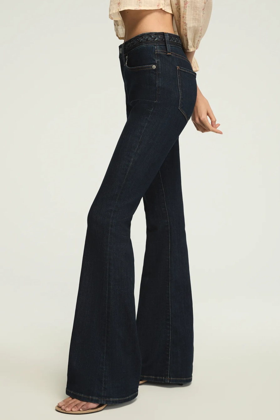 HIGH RISE BRAIDED STEVIE FLARE — DIXIE DARLING WASH — image 1