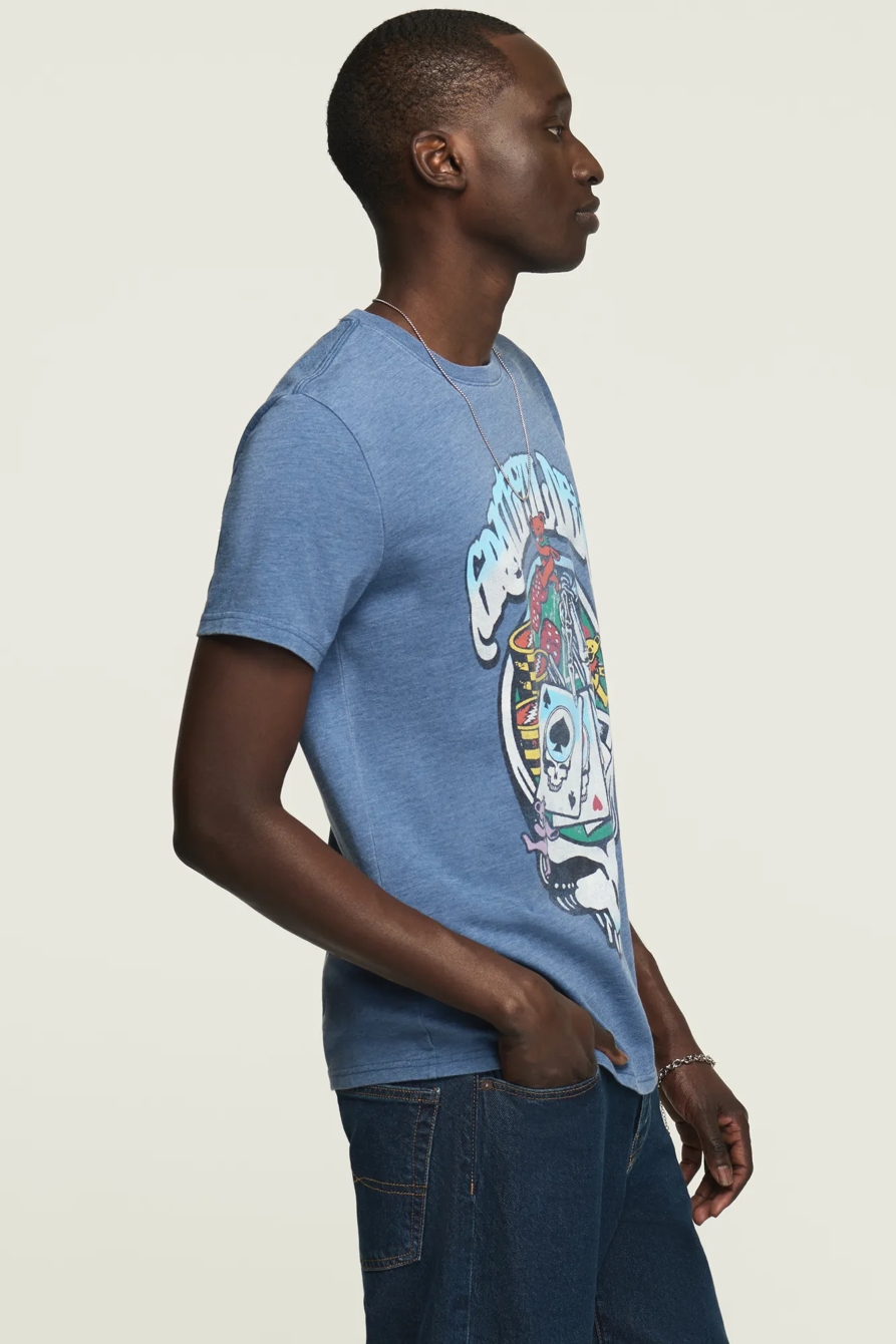 GRATEFUL DEAD POKER TEE — TRUE NAVY — image 4