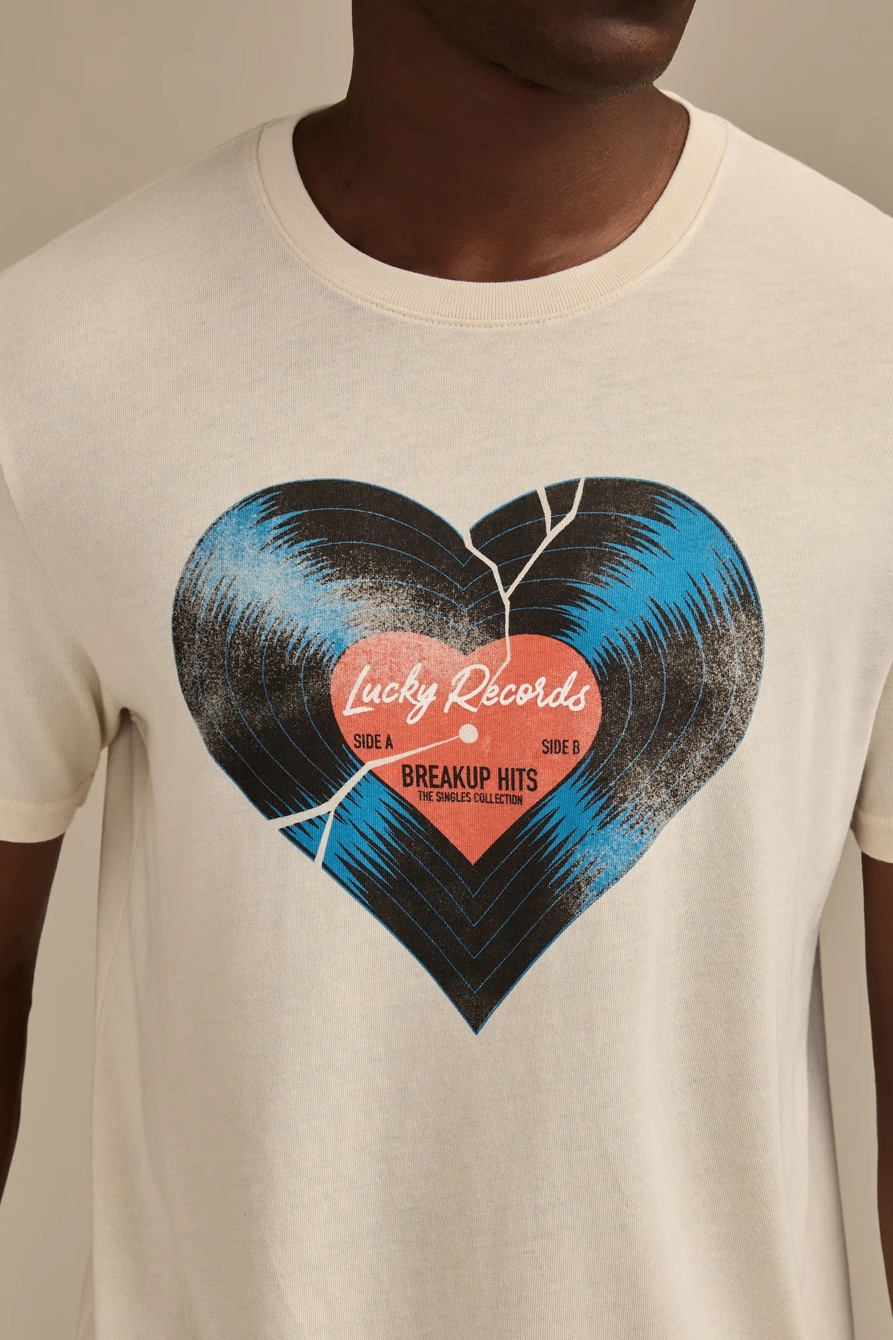 BROKEN RECORD TEE — BONE WHITE — image 2