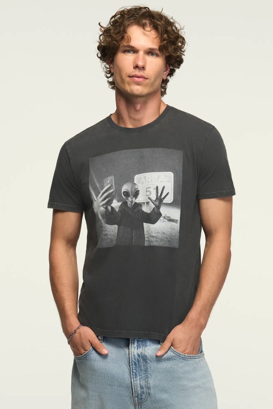AREA 51 ALIEN TEE — JET BLACK — image 2