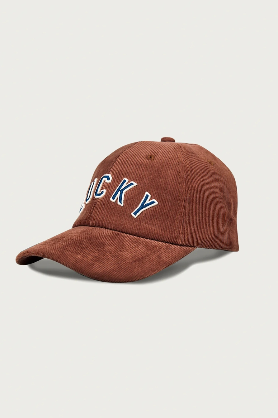 Lucky Corduroy Baseball Hat — RUST/COPPER — image 1