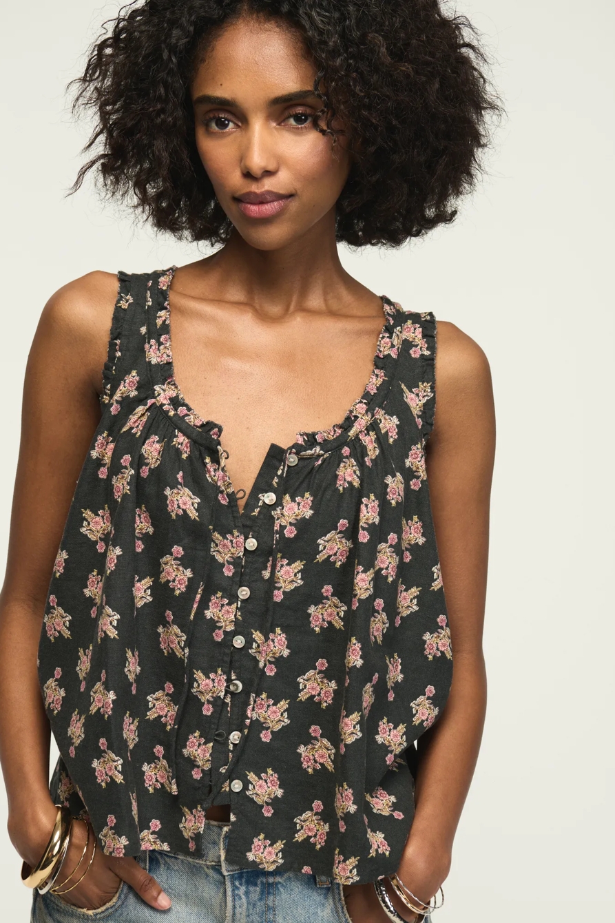 PRINTED SWING TANK — BLACK MULTI — image 2
