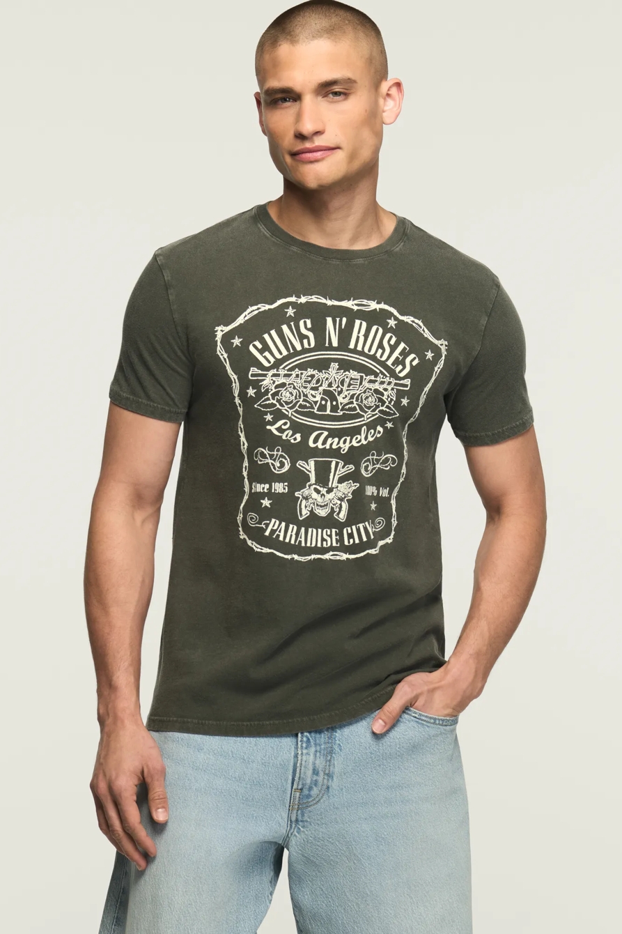 GUNS N ROSES TEE — RAVEN — image 1