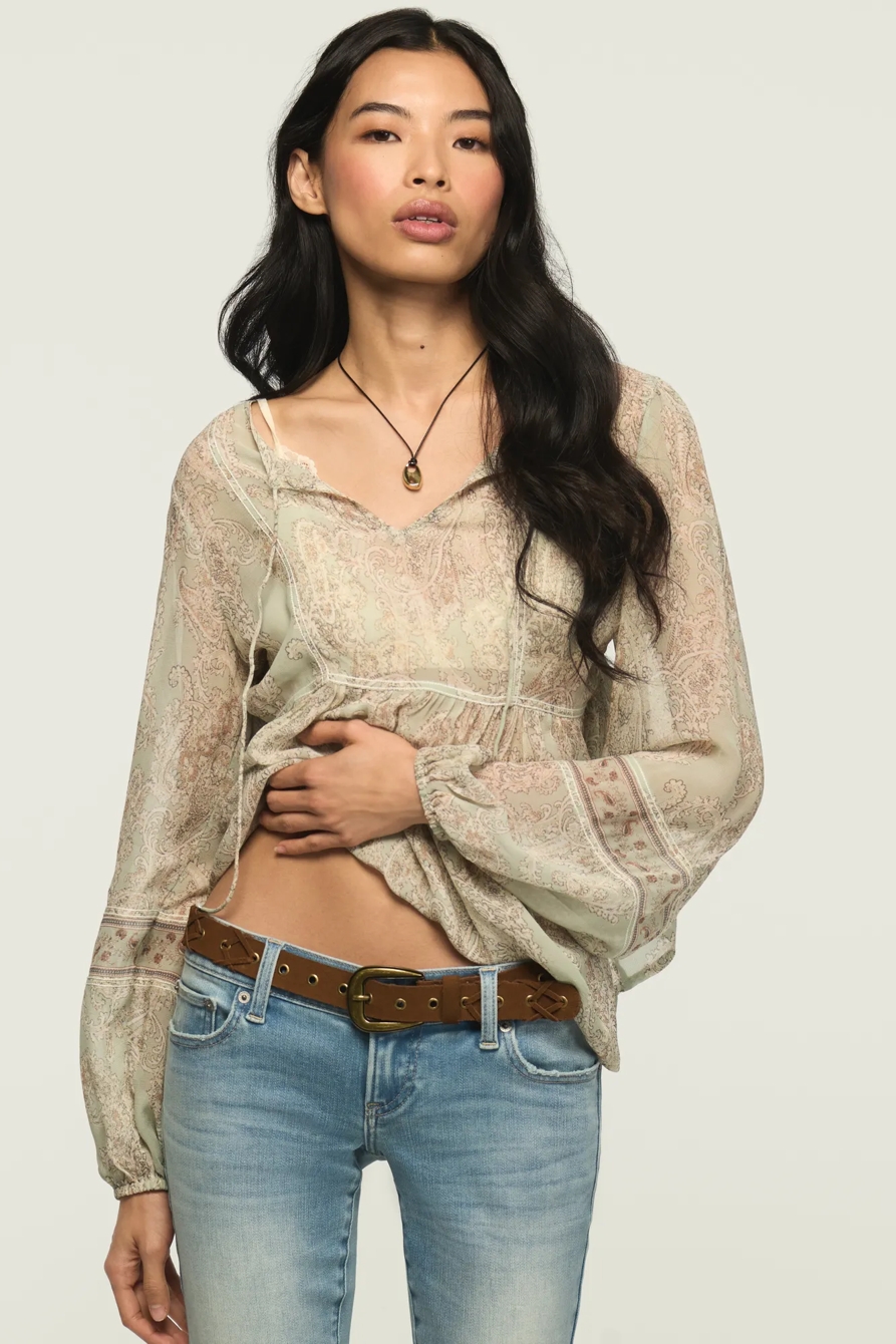 SUEDE LACED BELT — BROWN — image 5
