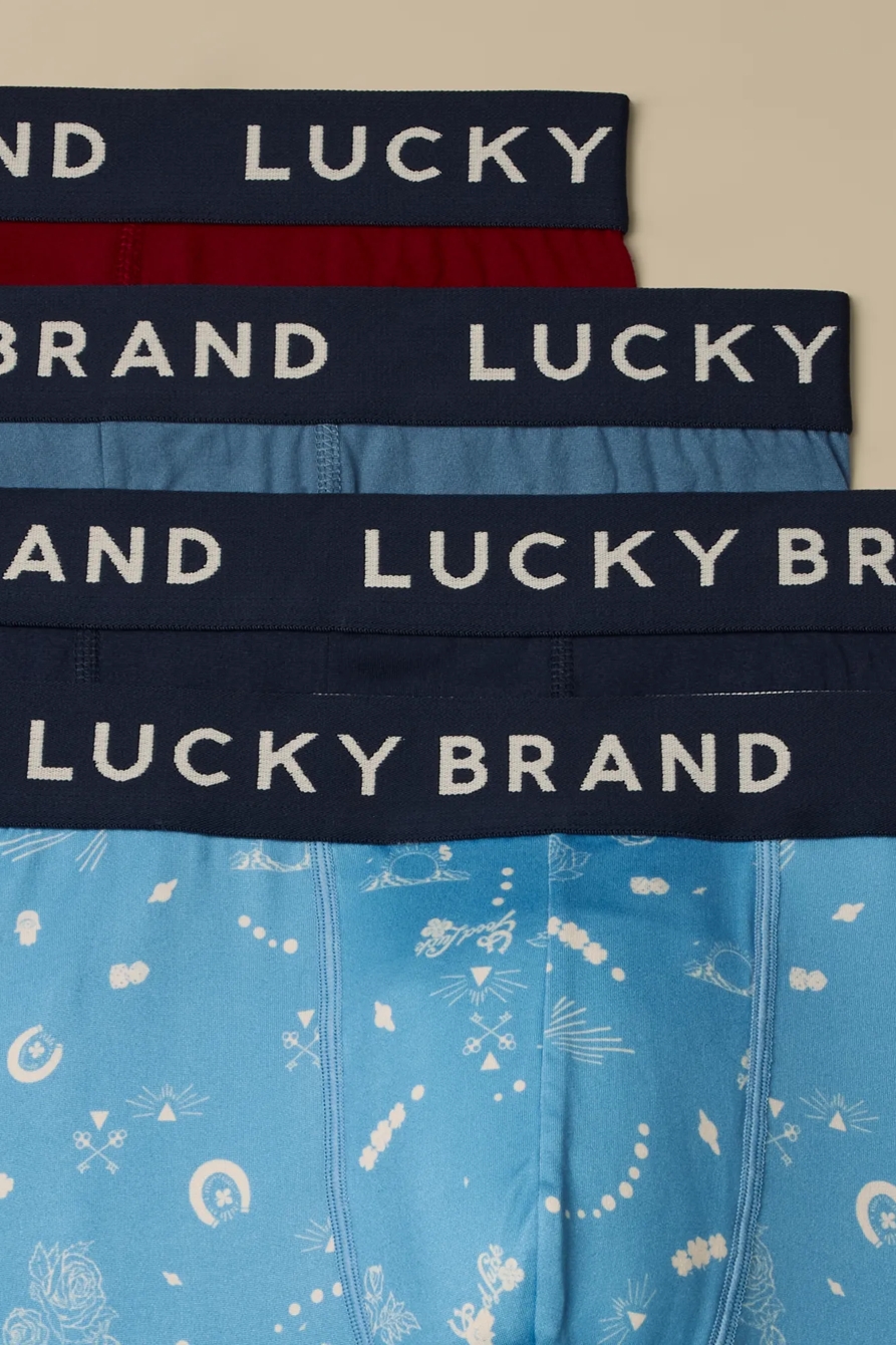 4 PACK ESSENTIAL SOFT BOXER BRIEFS — GOOD LUCK PRINT — image 2