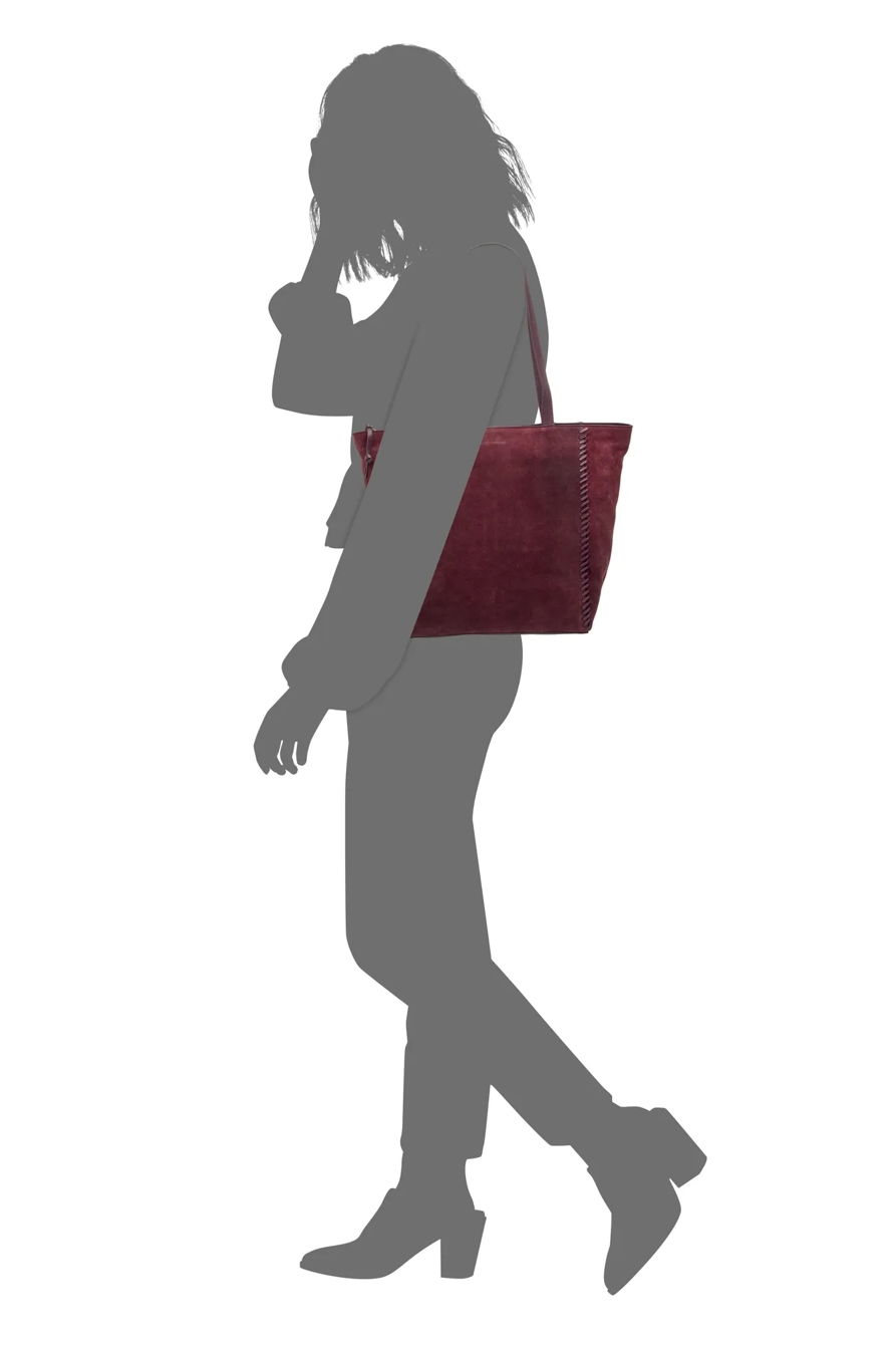 ANYA TOTE — BLACK CHERRY — image 4