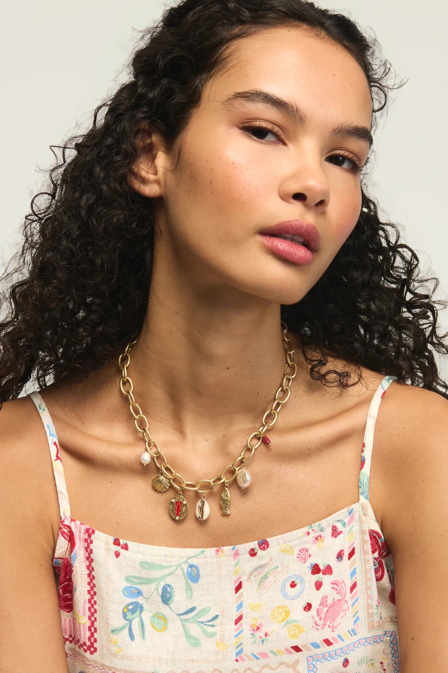 Sea Charm Necklace — GOLD — image 1