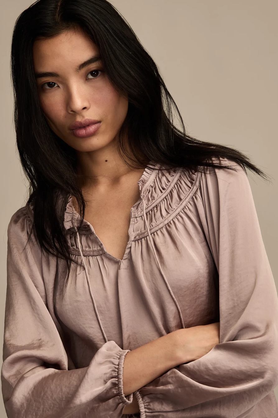RUCHED PEASANT TOP — SPHINX — image 2