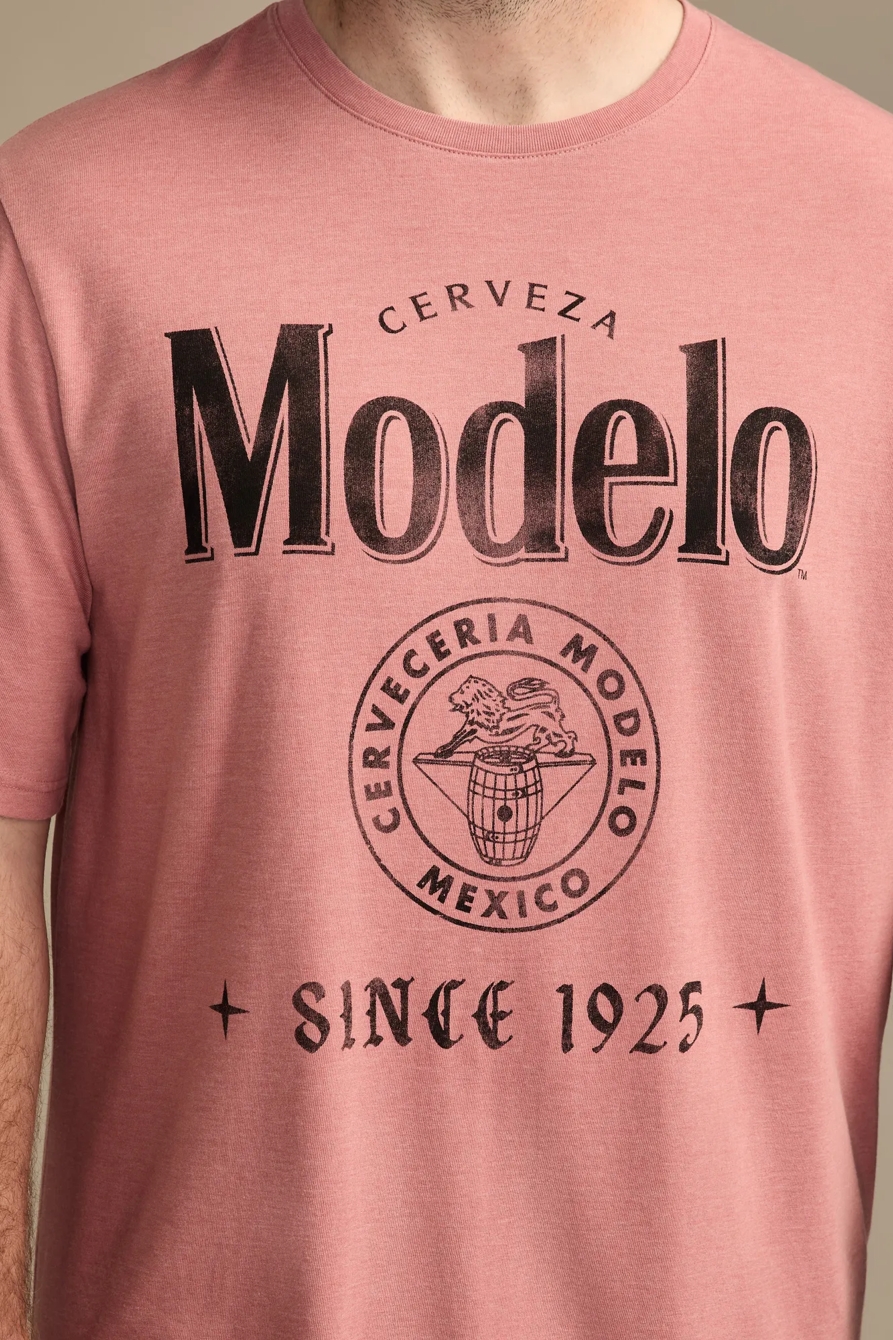 Big & Tall MODELO LOGO TEE — CEDAR WOOD — image 2