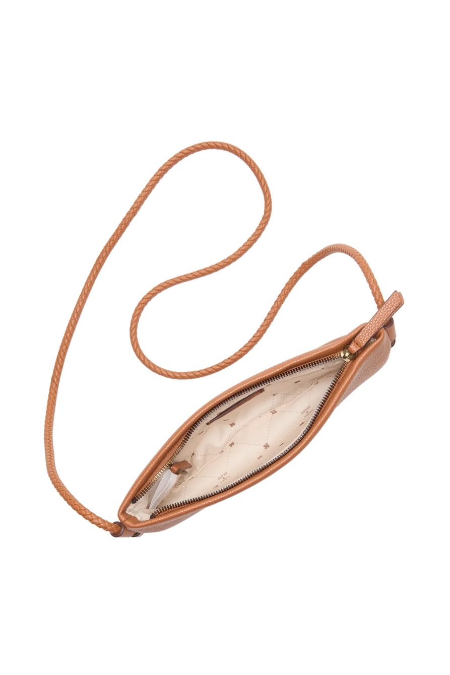 EZRI VEGAN CROSSBODY — RUST BROWN — image 3