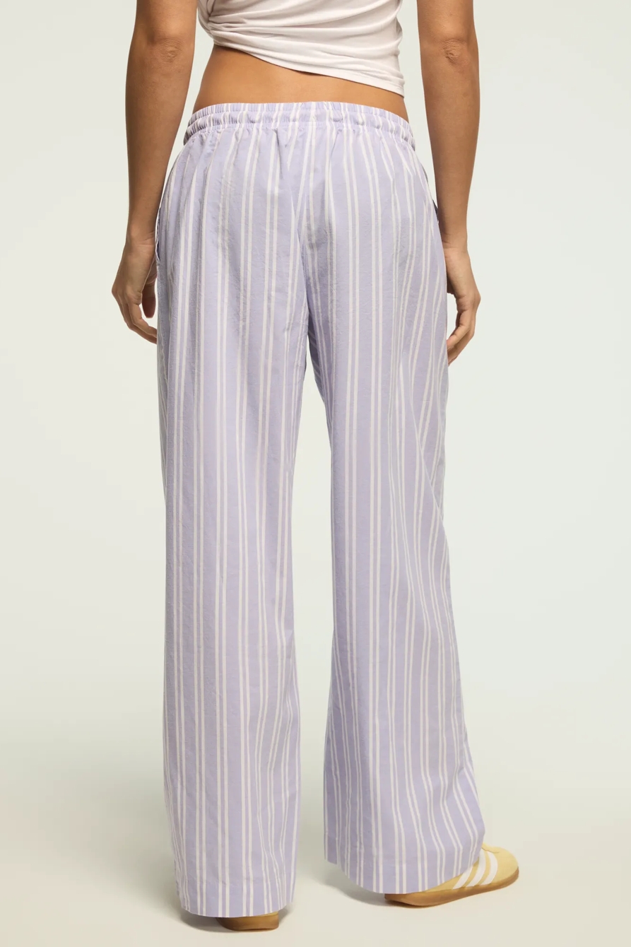 COTTON STRIPE PANTS — BLUE MULTI — image 3