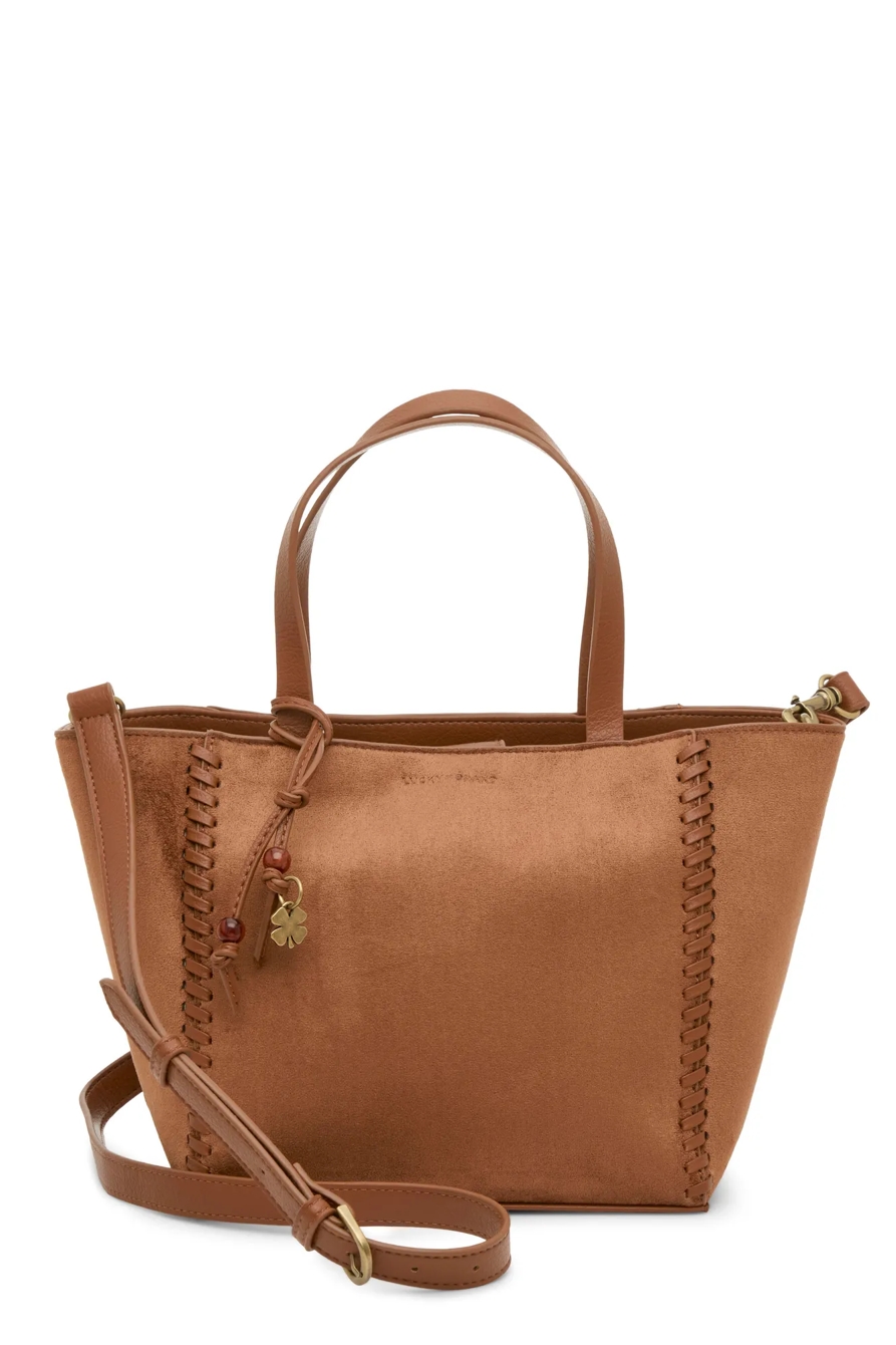 ENNA VEGAN LEATHER TOTE — HONEY TAN — image 1