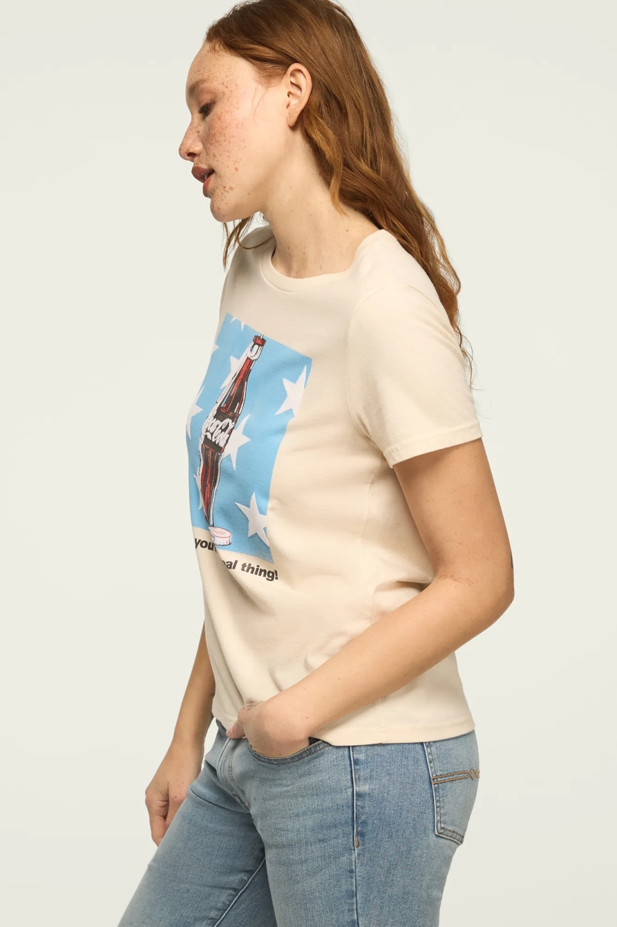 COCA COLA BOTTLE STARS CLASSIC CREW — WHITECAP GRAY — image 4