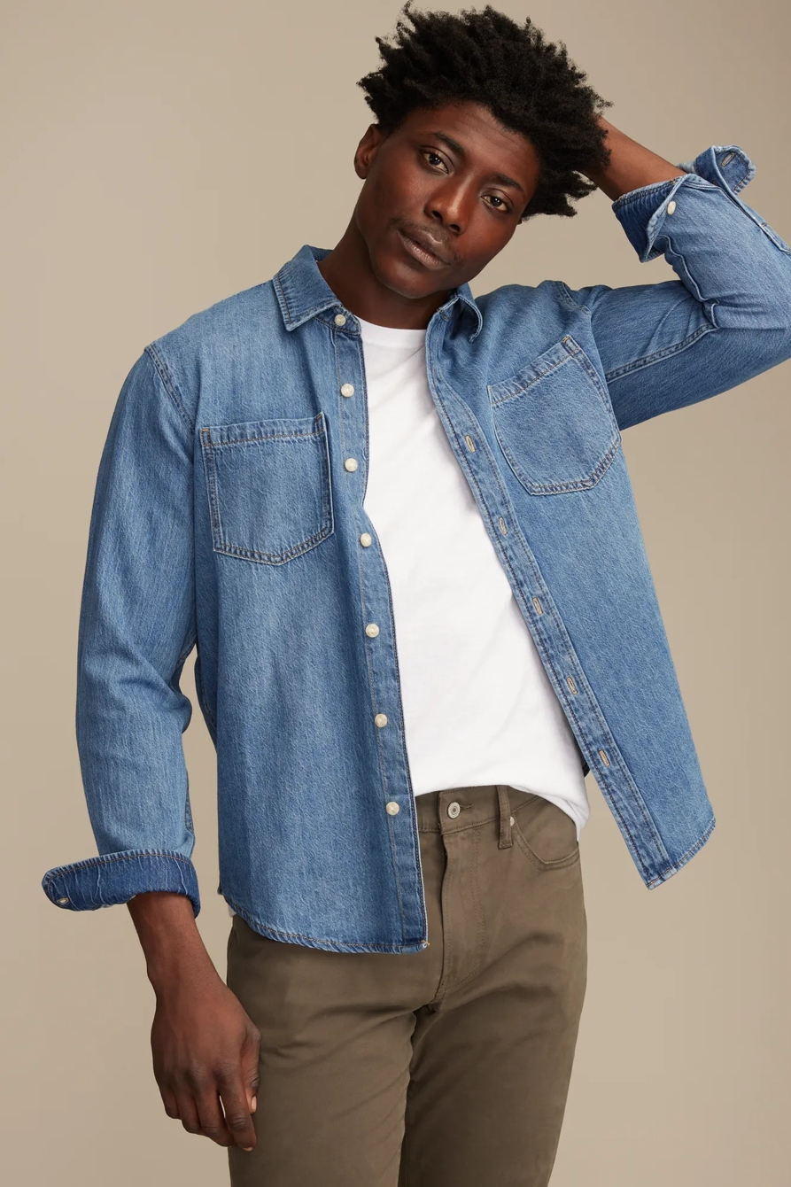 DENIM UTILITY SHIRT — HARBORVIEW — image 1
