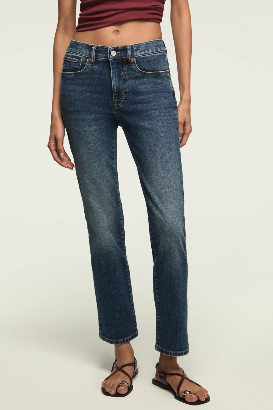 HIGH RISE ZOE STRAIGHT — MYSTIC MOON WASH — image 2
