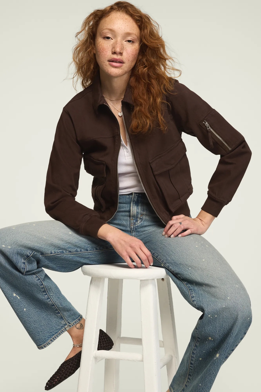 LUCKY LEGEND BOMBER JACKET — CHOCOLATE FACTORY WASH — image 2