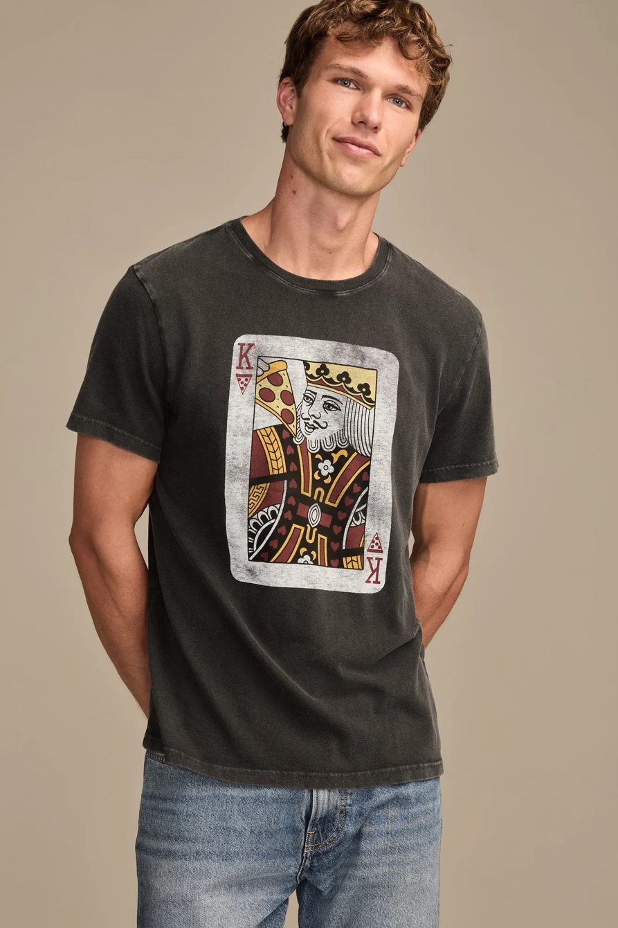 PIZZA KING TEE — JET BLACK — image 1