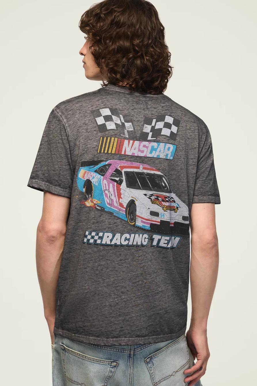 NASCAR RACING TEE — #001 BLACK — image 1