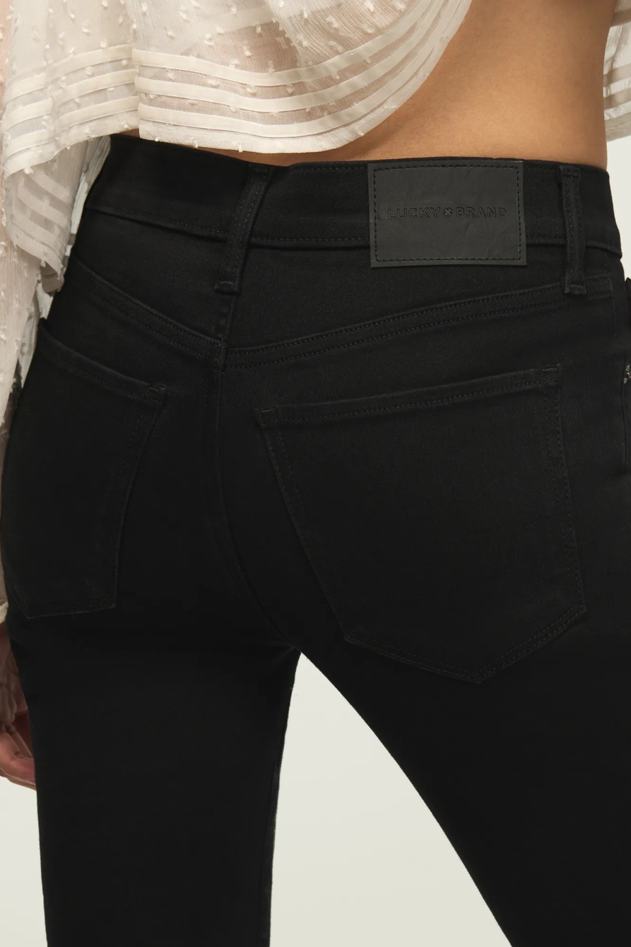 MID RISE AVA SKINNY — BLACK LIGHT WASH — image 4