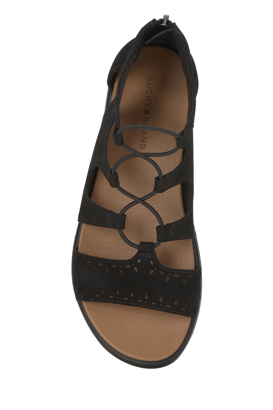 SARTEA GLADIATOR SANDAL — BLACK — image 4