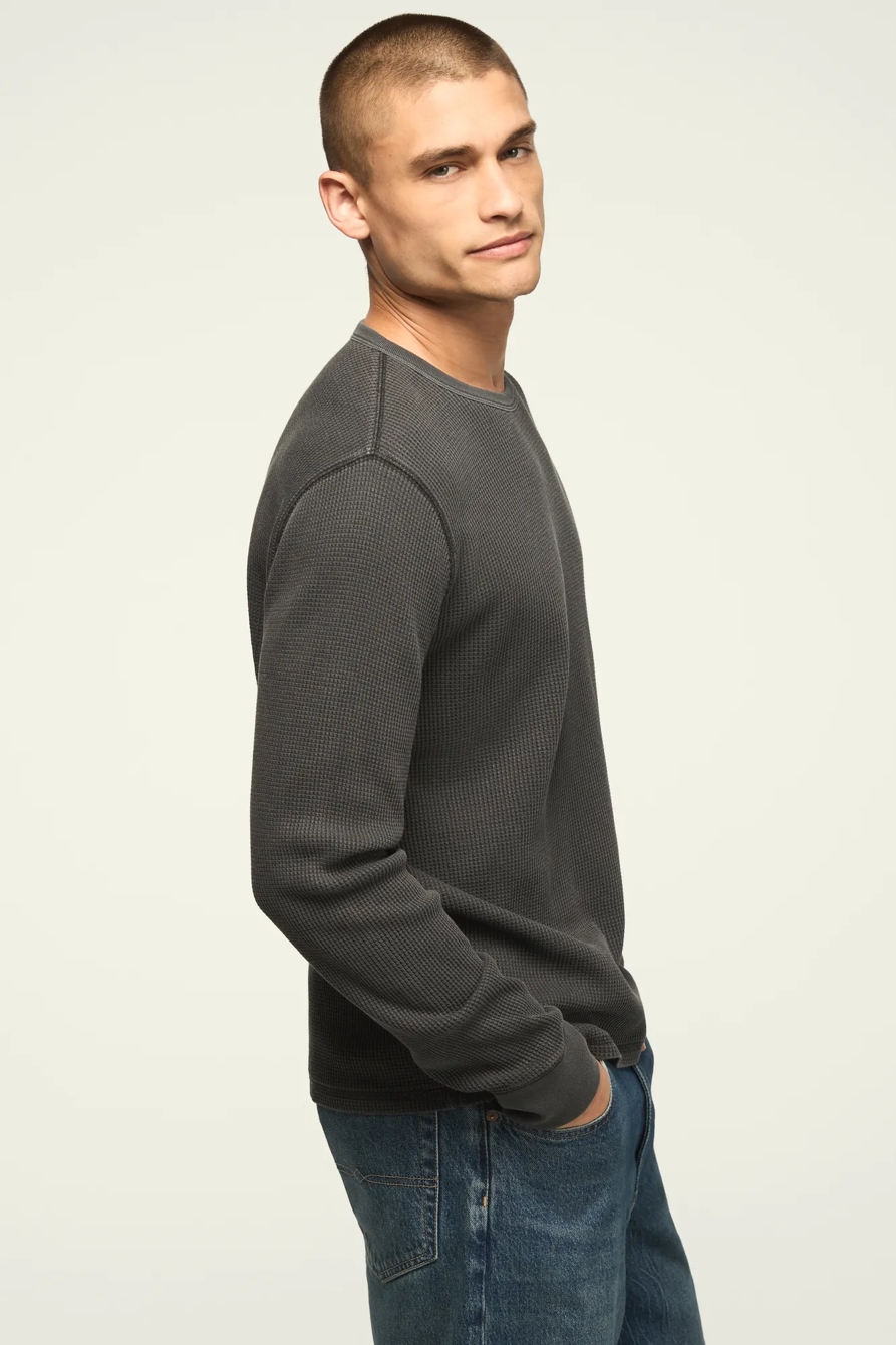 THERMAL LONG SLEEVE TEE — JET BLACK — image 4