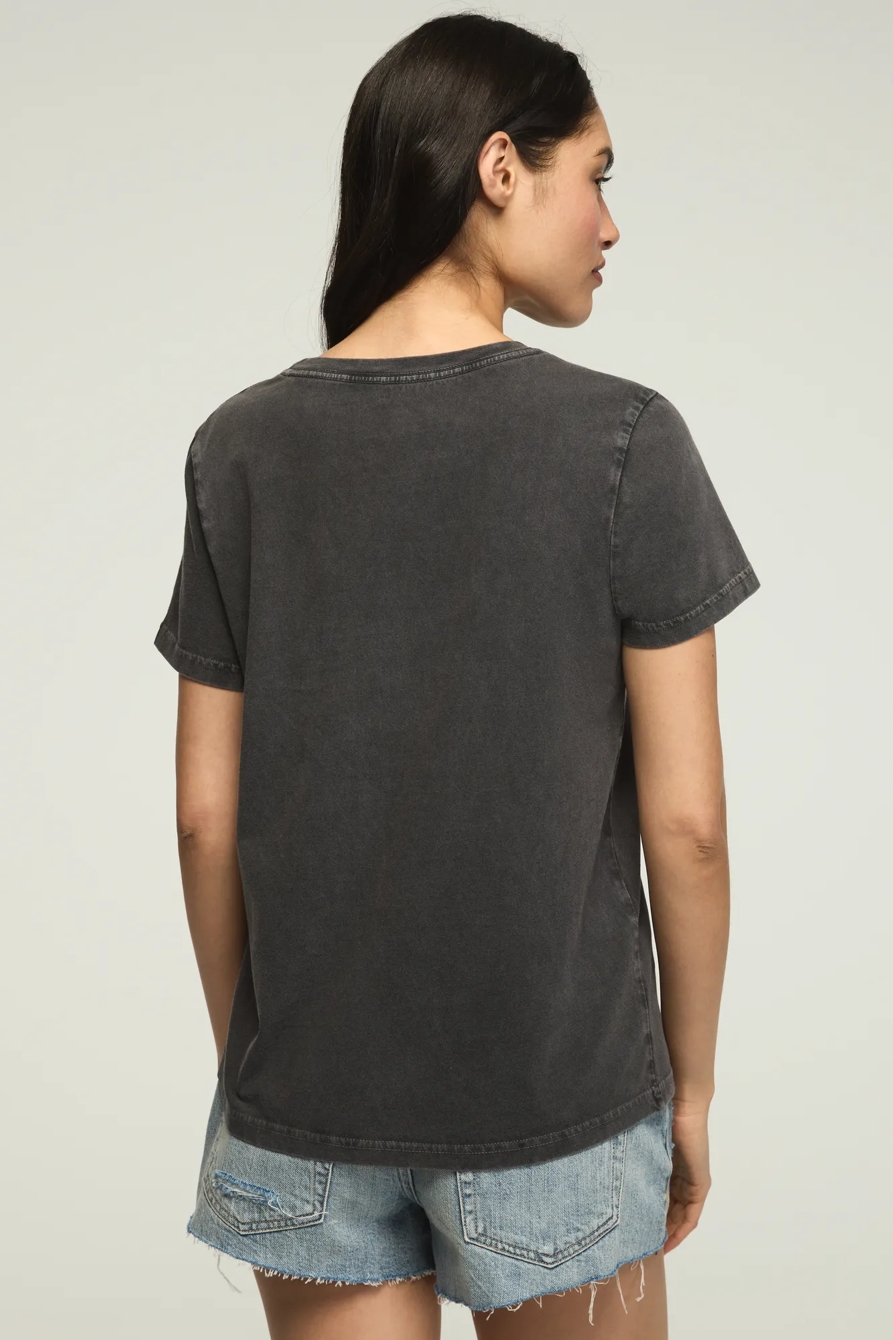 EMBELLISHED CHERRY COKE CLASSIC CREW — CAVIAR — image 3