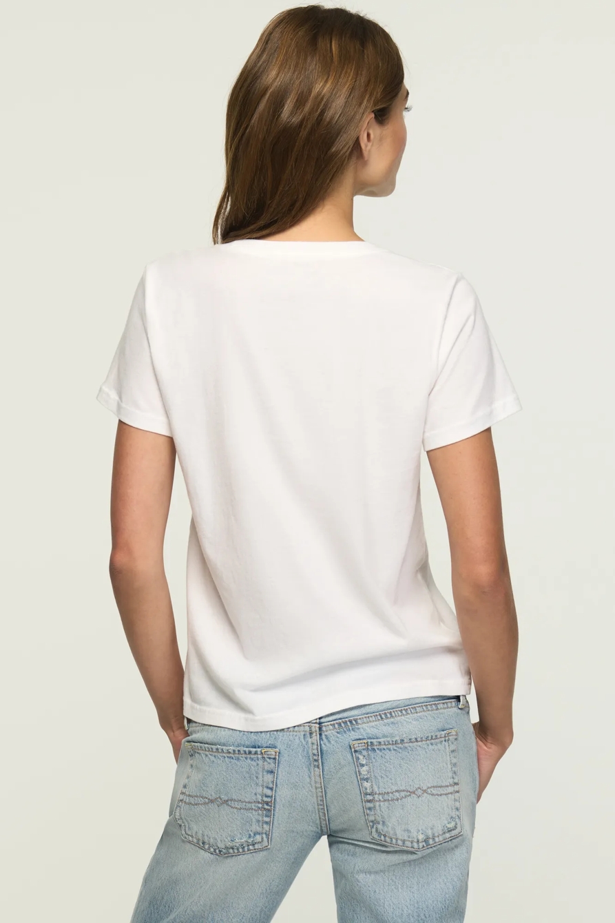 HEART FRAME FLORAL CLASSIC CREW — BRIGHT WHITE — image 3