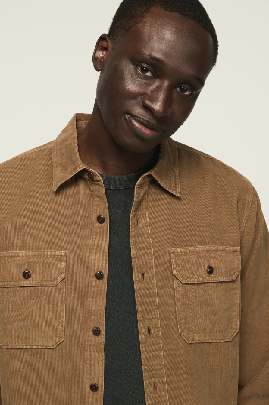CORDUROY WORKSHIRT — KANGAROO — image 2
