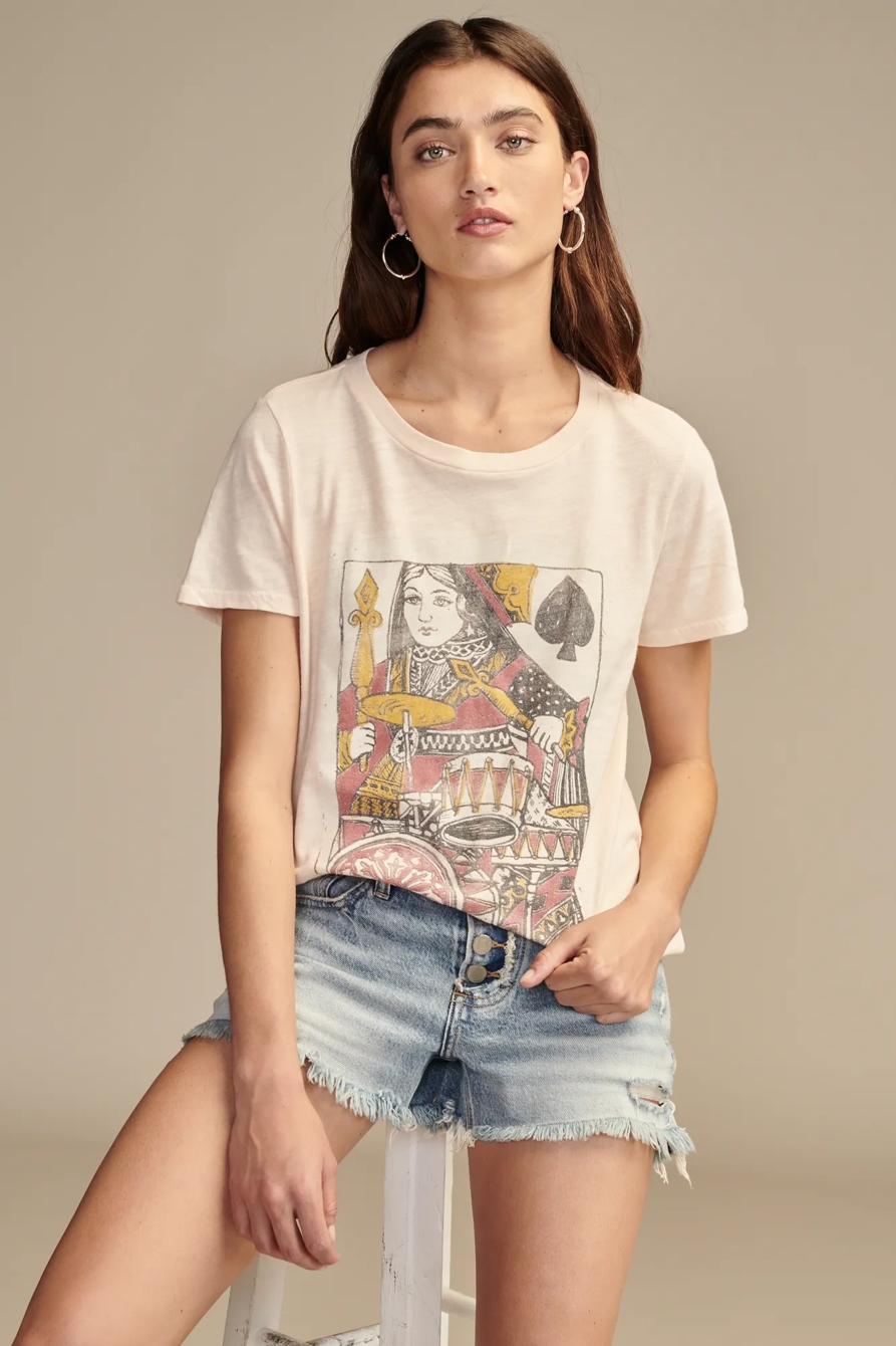 QUEEN OF SPADES CLASSIC CREW — SOFT PINK — image 4