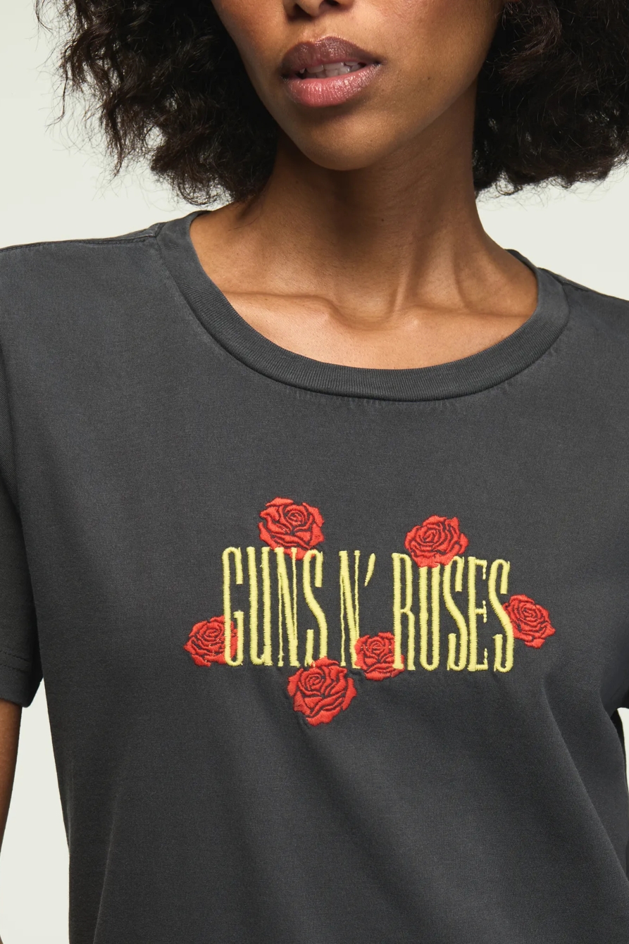GUNS N ROSES EMBROIDERED CLASSIC CREW — JET BLACK — image 2