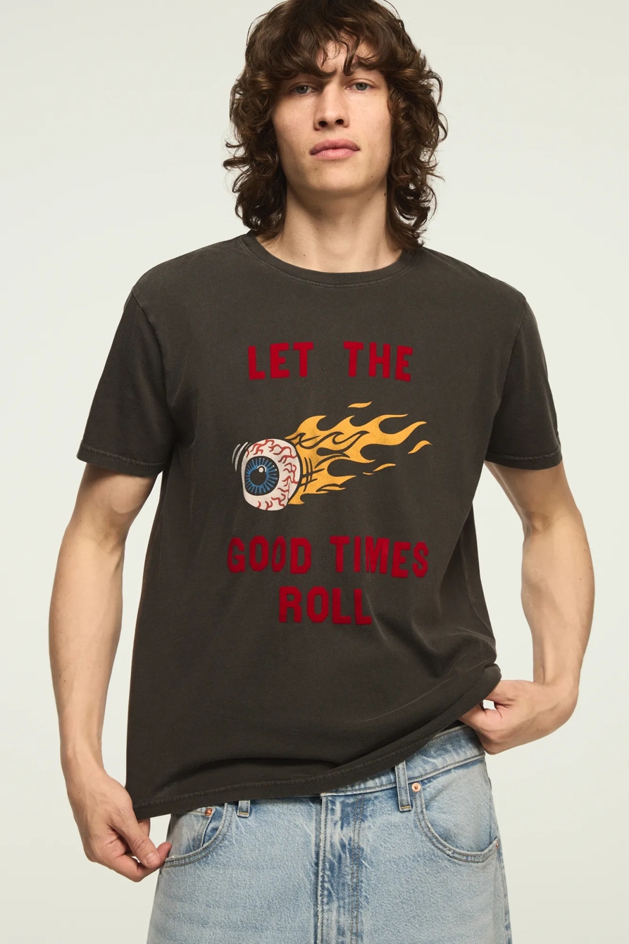 GOOD TIMES EYEBALL TEE — RAVEN — image 2