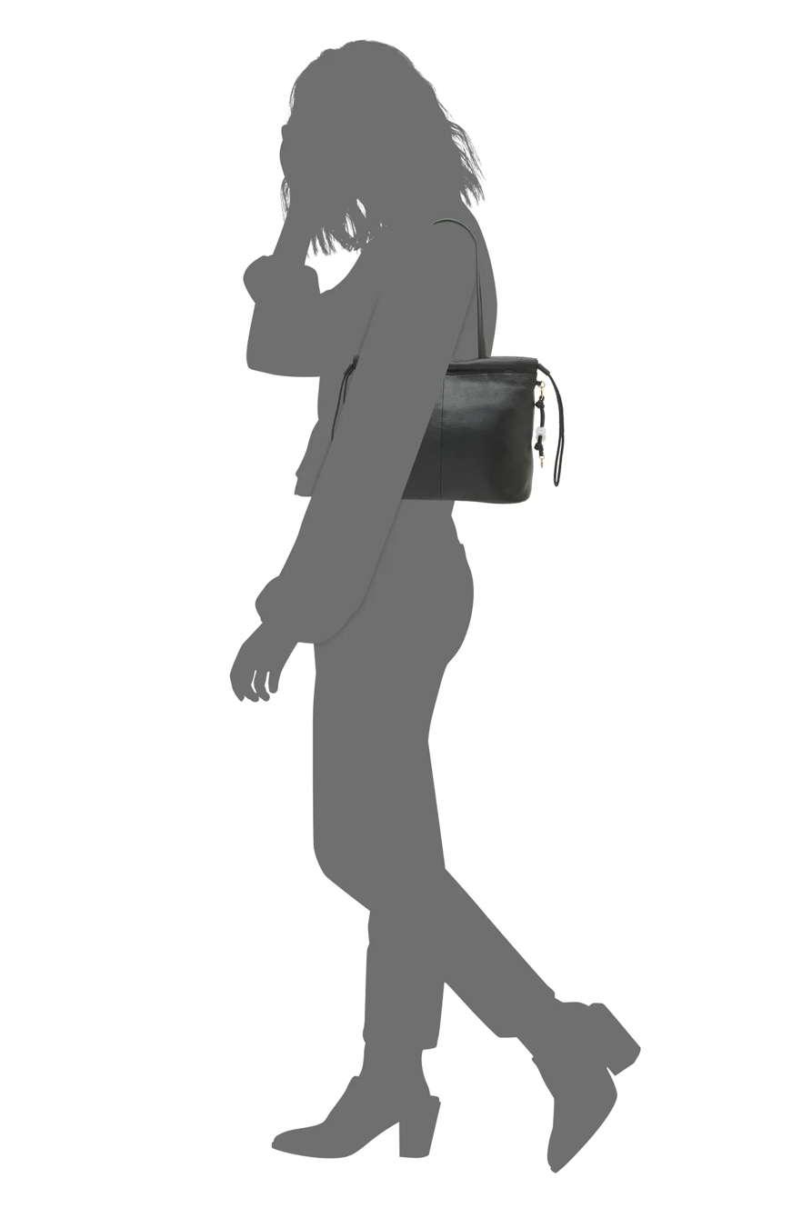 TILY BUCKET BAG — BLACK — image 4