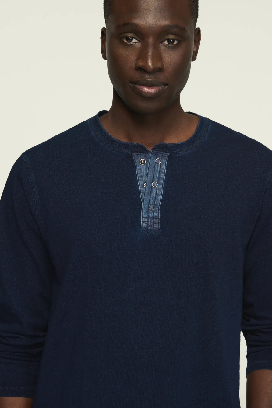 INDIGO WEEKEND SLUB HENLEY — INDIGO — image 2