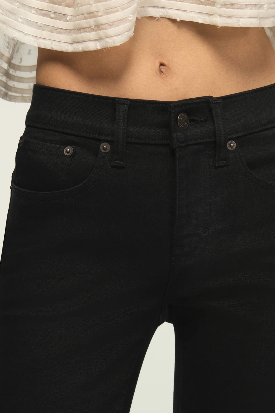MID RISE AVA SKINNY — BLACK LIGHT WASH — image 6